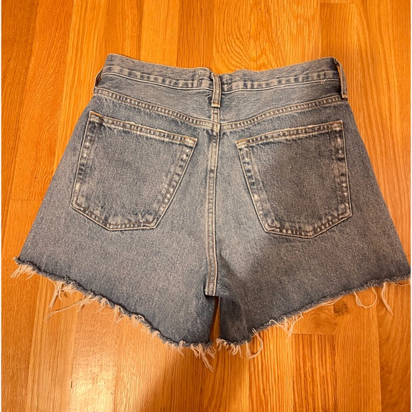 Blue AGOLDE denim shorts Mid rise - Picture 2 of 3